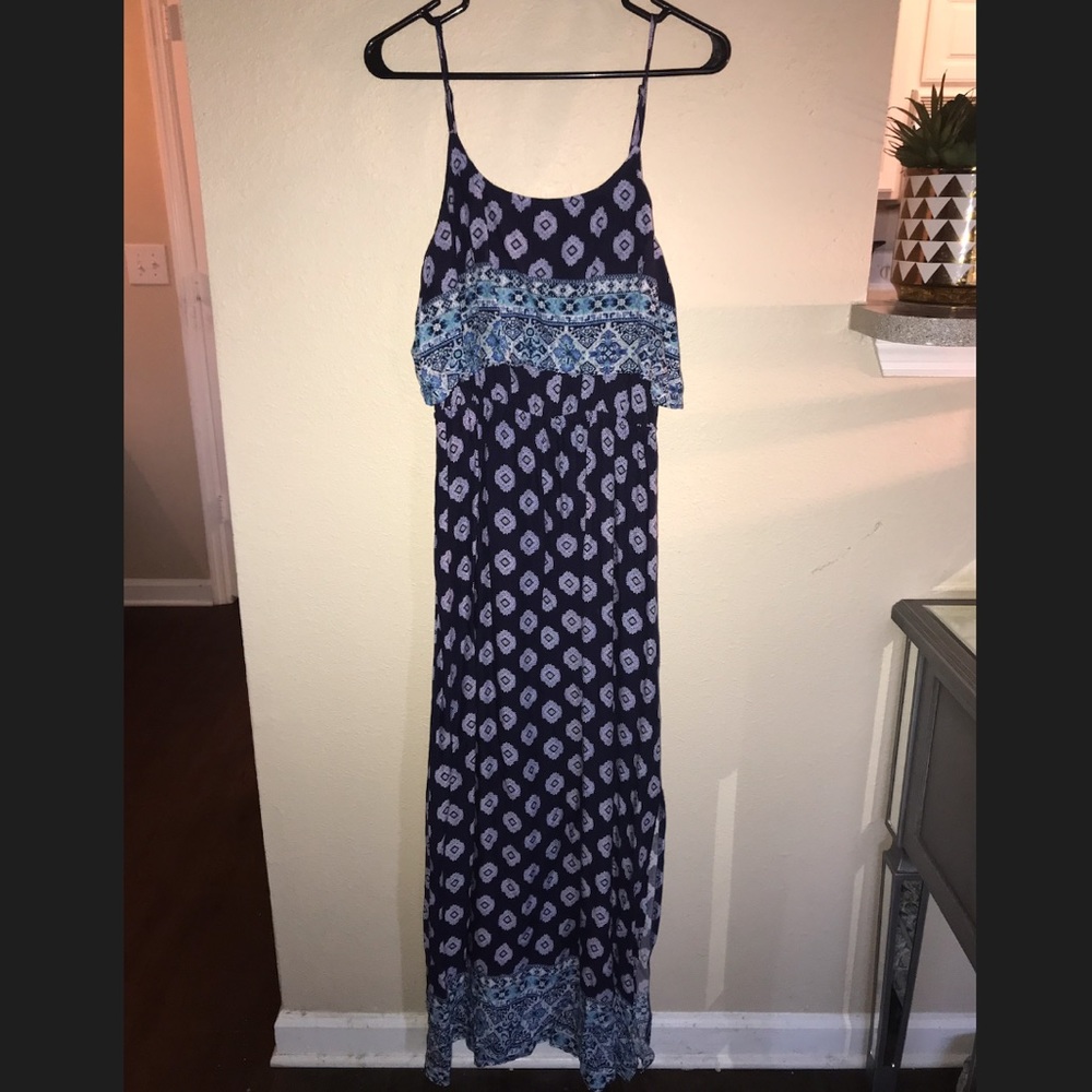 Blue maxi dress
